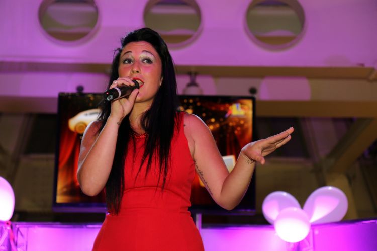 Notre chanteuse au Pasino d'Aix en Provence le 26 Juillet 2015